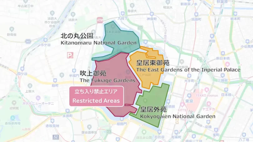 皇居全体マップ